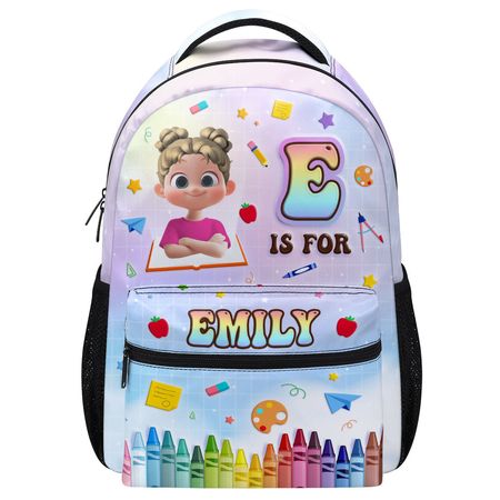 Rainbow Alphabet Personalized Backpack for Boys & Girls