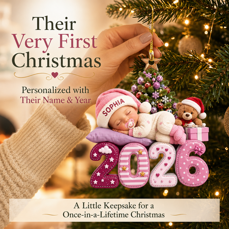 Our Greatest Blessing – Personalized Baby's First Christmas Ornament with Name & Year
