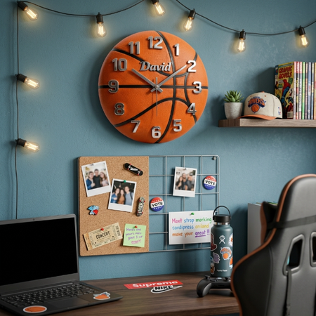 ⚽🏀🏈 Personalized Sports Ball Clock