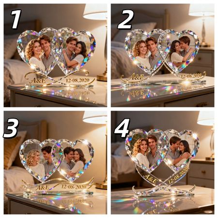 Custom Heart-Shaped Couple Portrait Sign