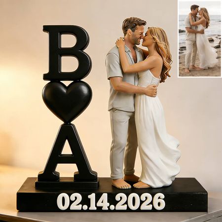 Personalized Couple Letter Figurine