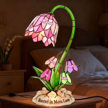Lily Flower Acrylic Light Box - Personalized Gifts For Mom