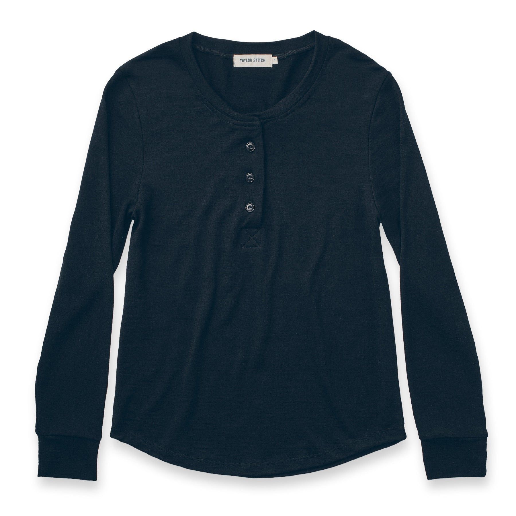 The Peyton Henley in Noir Merino