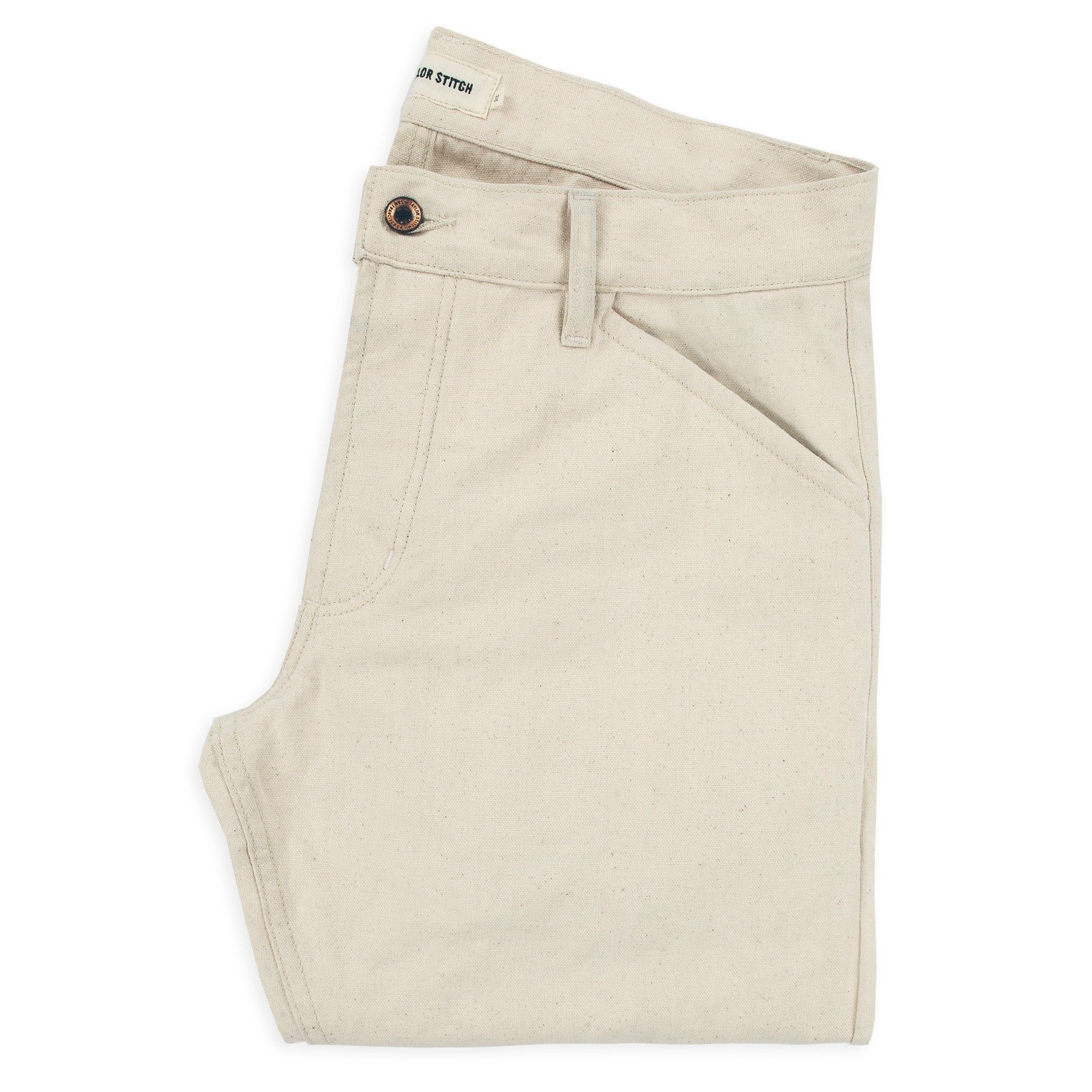 Ruevn Camp Pant in Natural Selvage Canvas