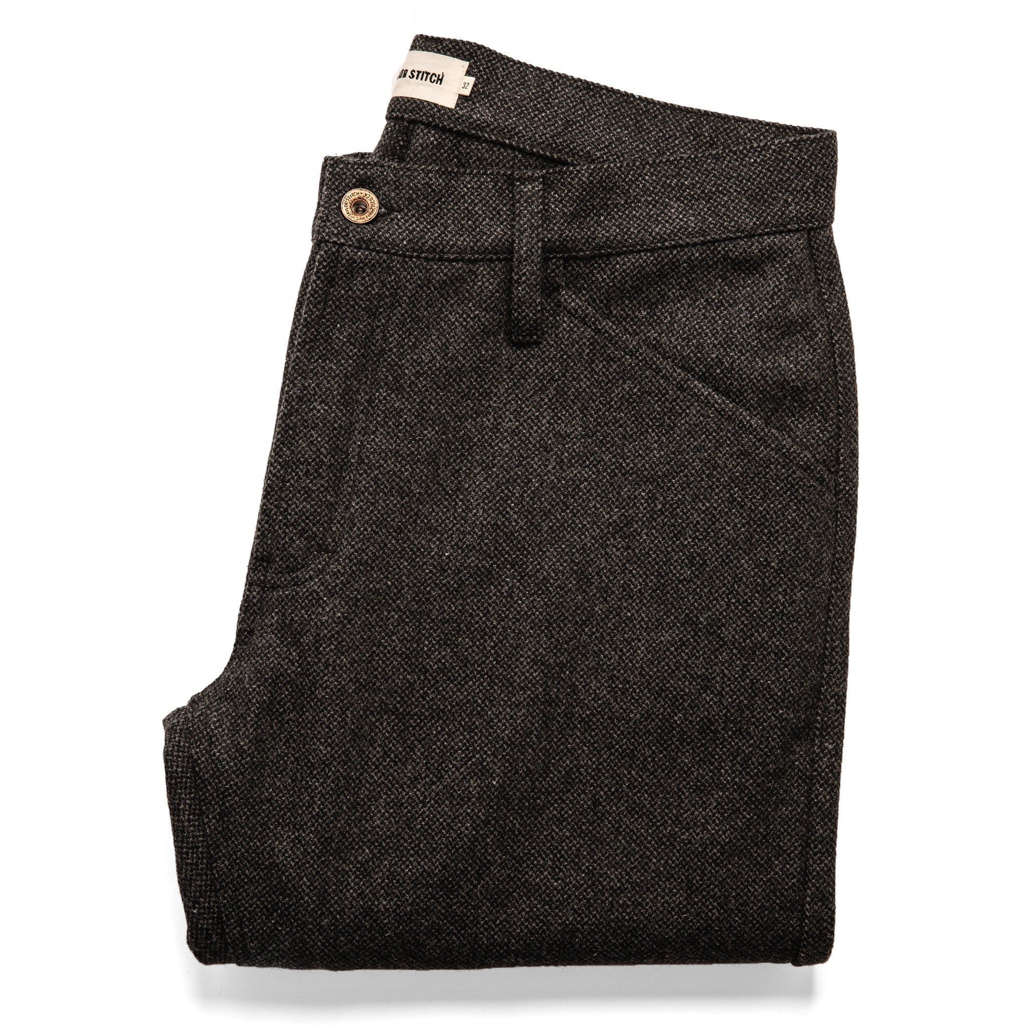 Ruevn Camp Pant in Charcoal Wool