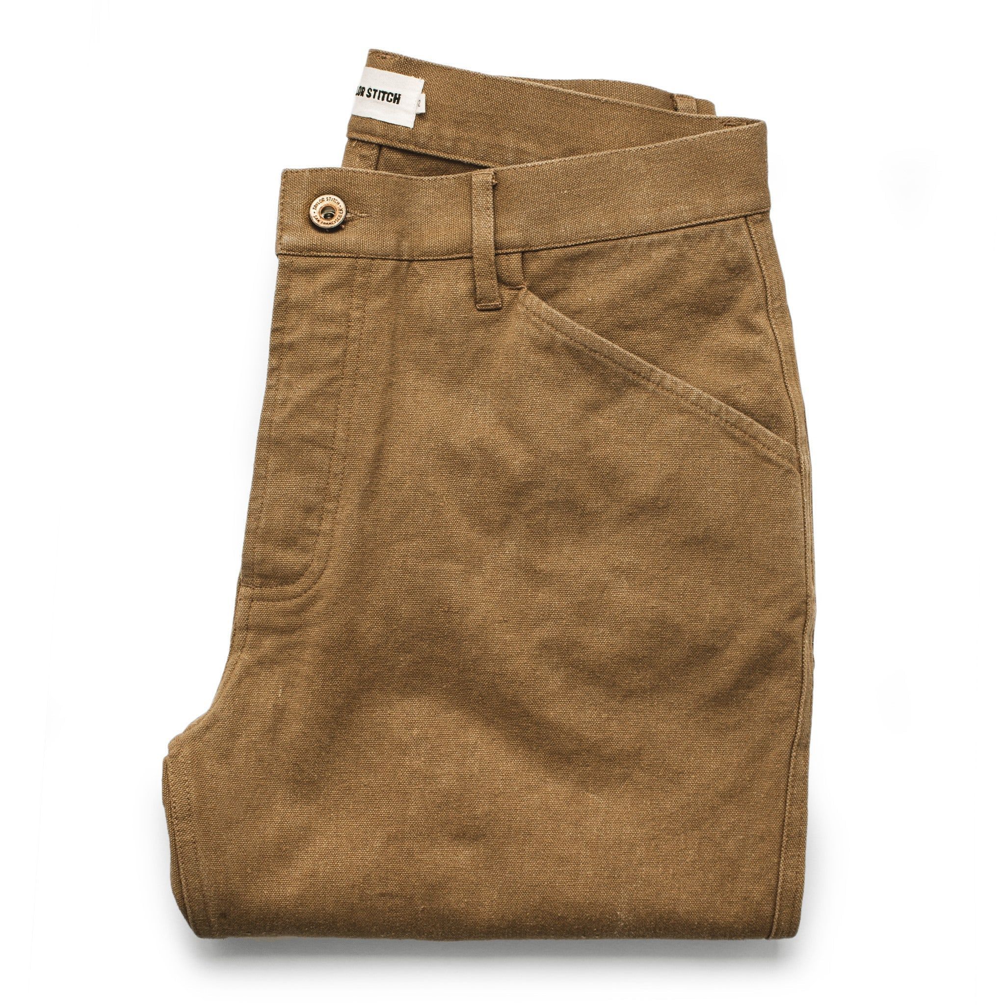 Ruevn Camp Pant in British Khaki Boss Duck