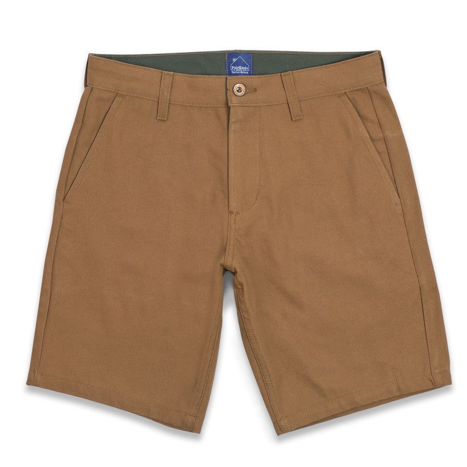 Camel Duck Canvas Camp Shorts