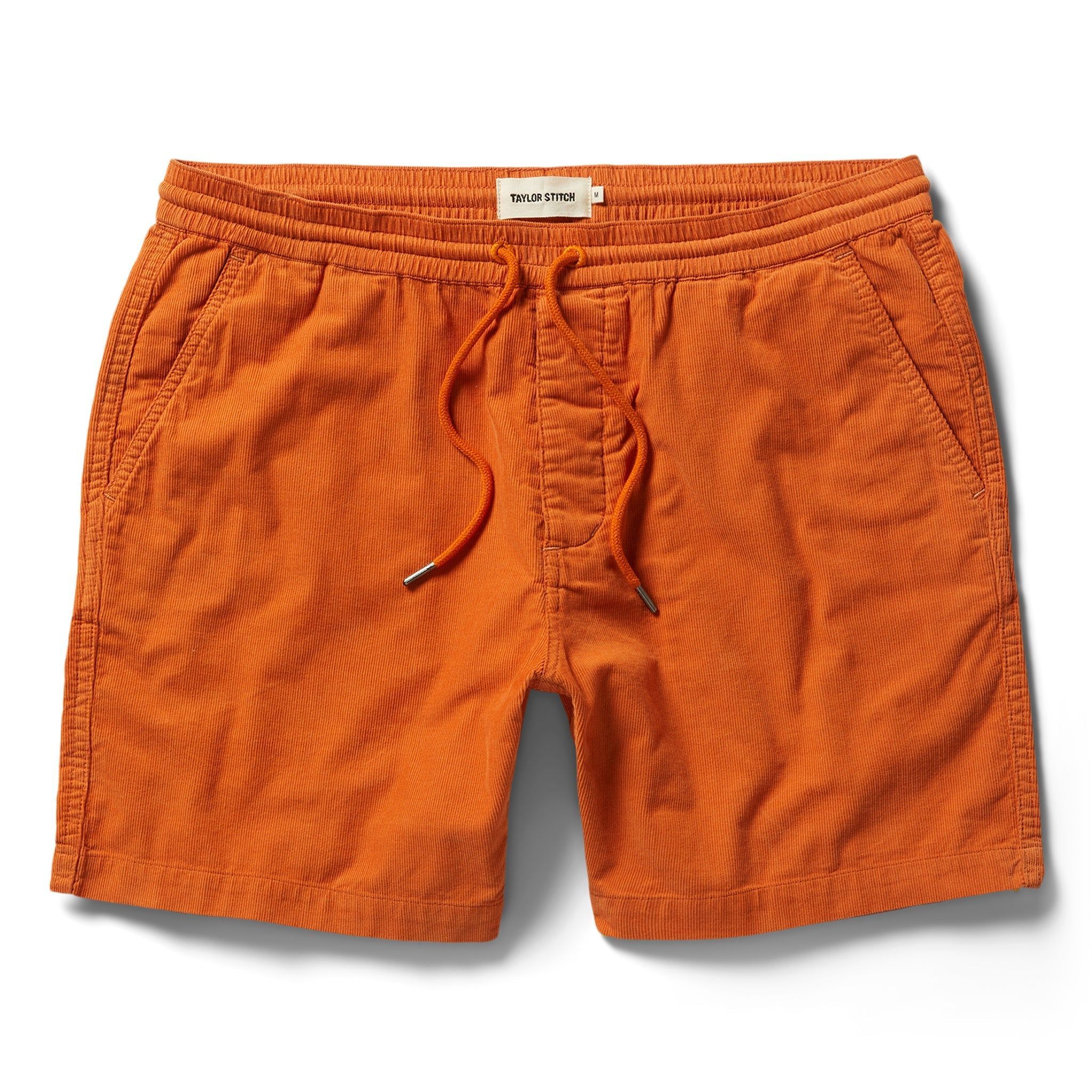 Ruevn Apres Short in Rust Pinwale