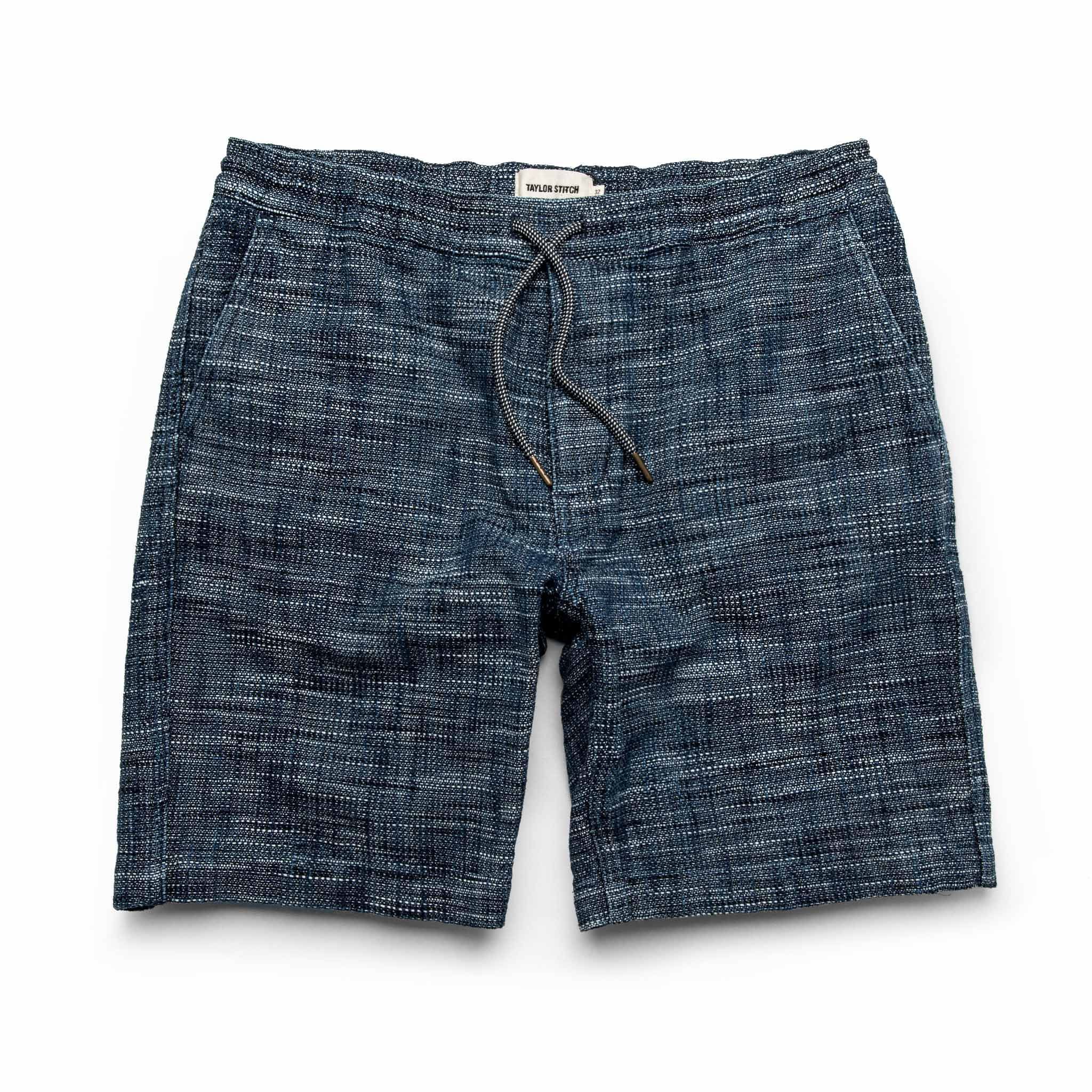 Ruevn Après Short in Indigo Slub