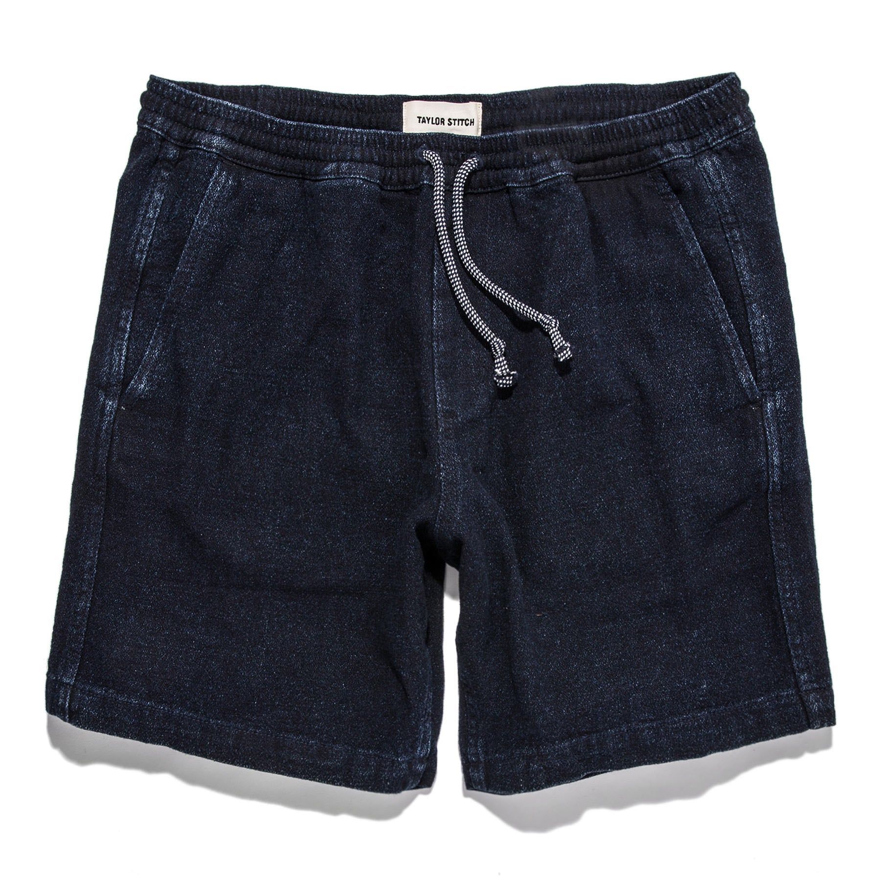 Ruevn Après Short in Indigo Crepe