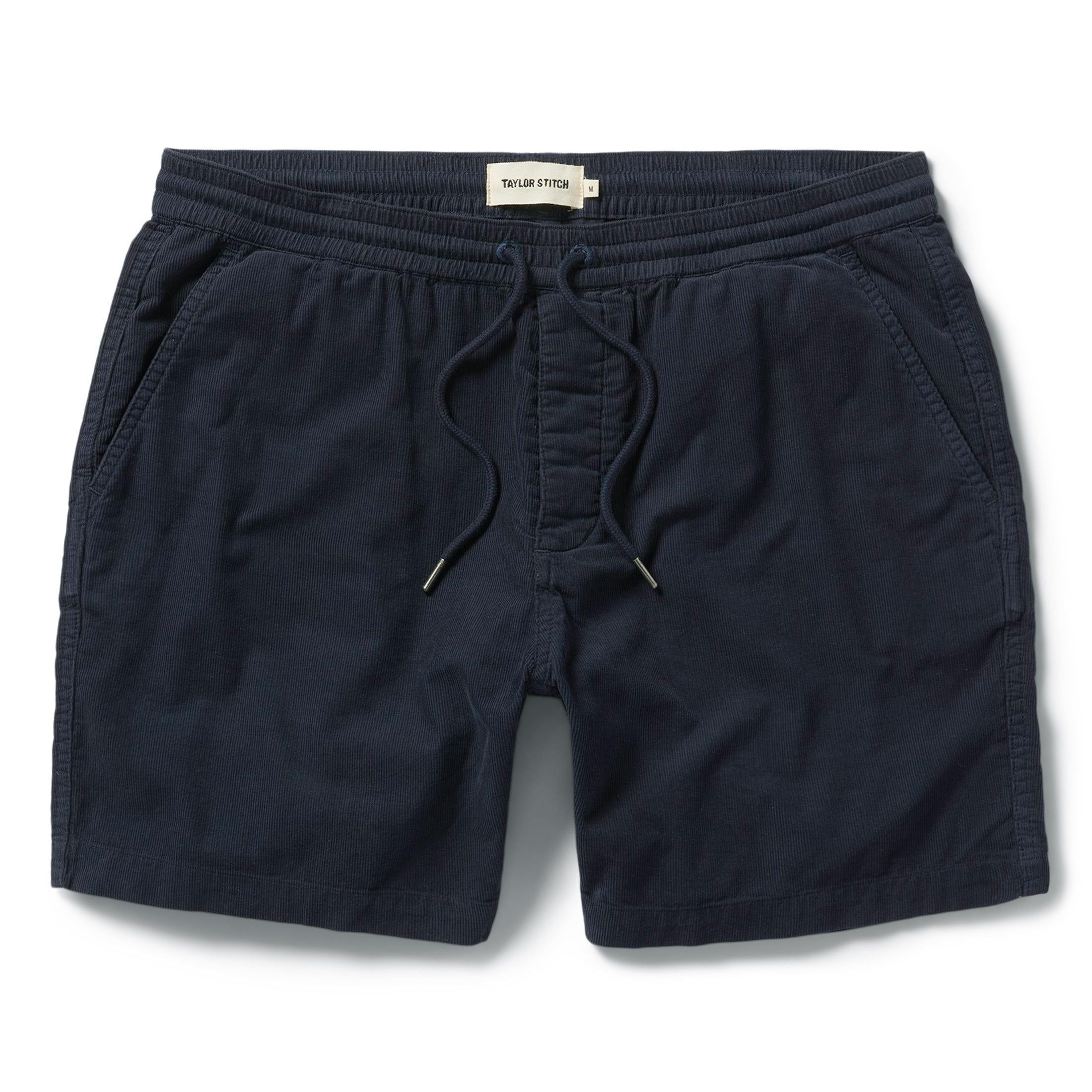 Ruevn Apres Short in Dark Navy Pinwale