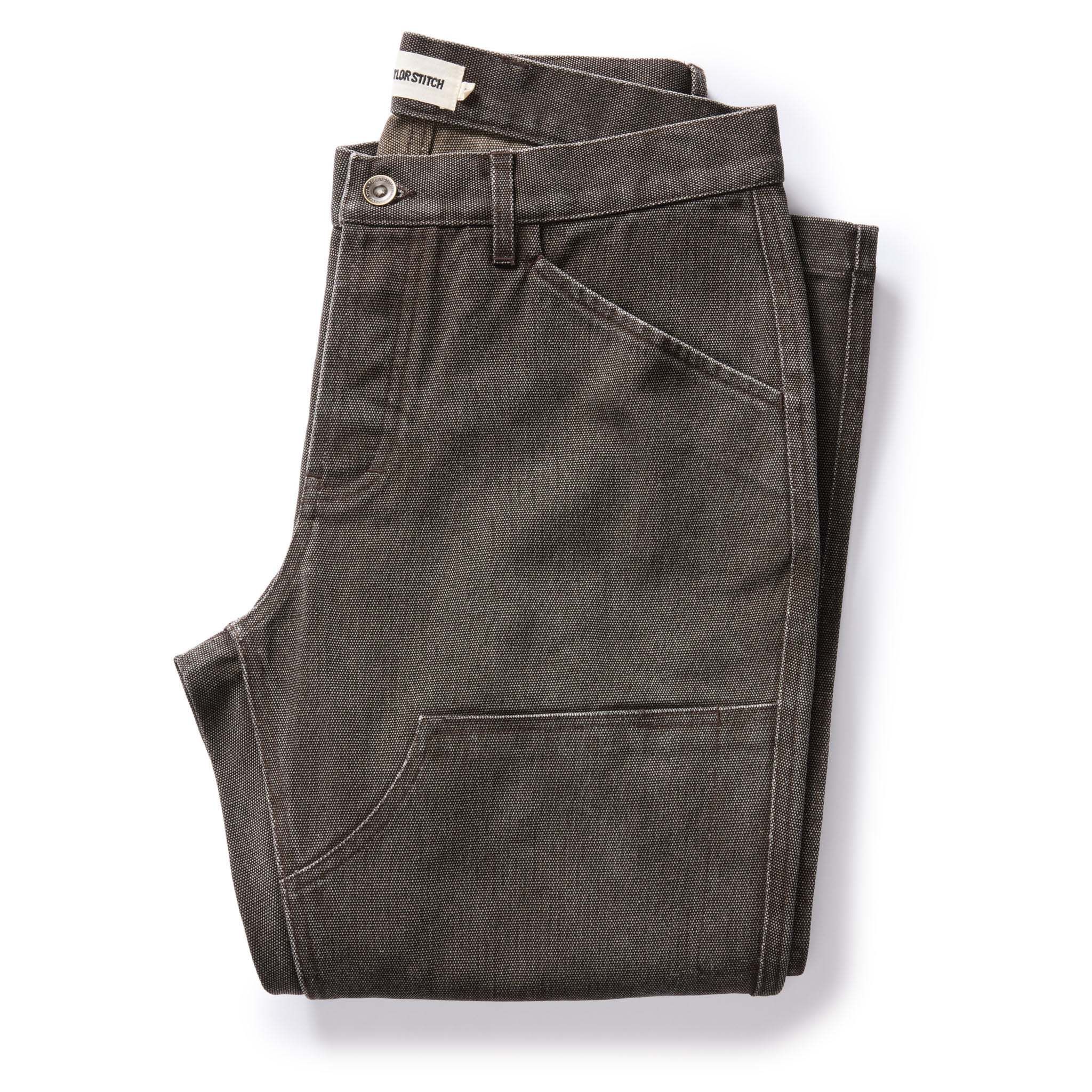 Ruevn Chore Pant in Soil Chipped Canvas