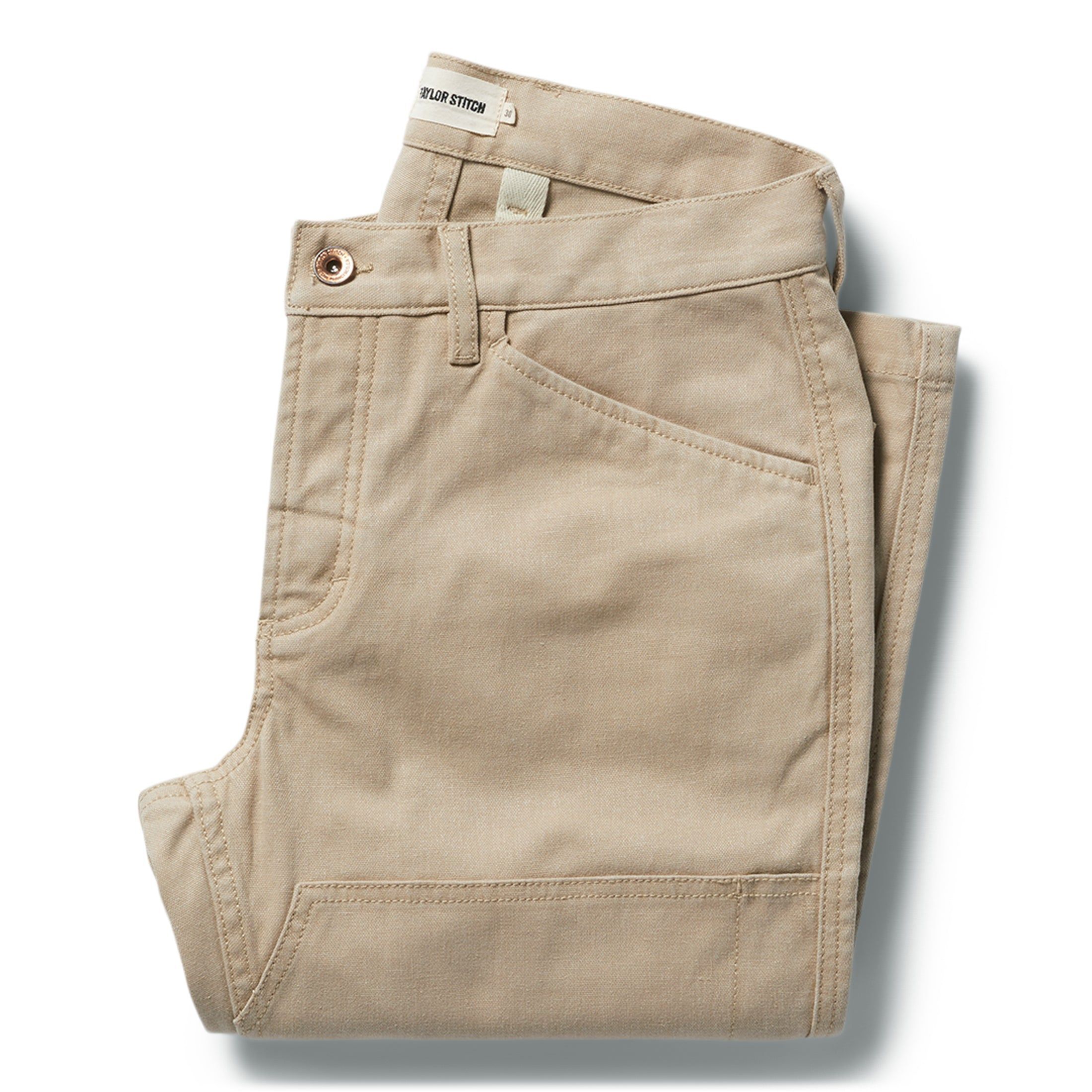 Ruevn Chore Pant in Sand Boss Duck