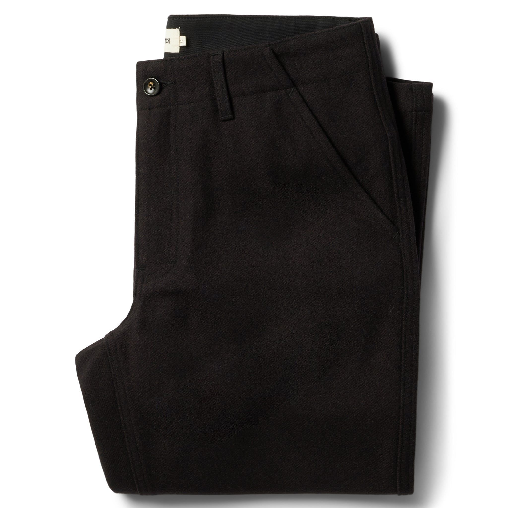 Ruevn Carnegie Pant in Espresso Wool