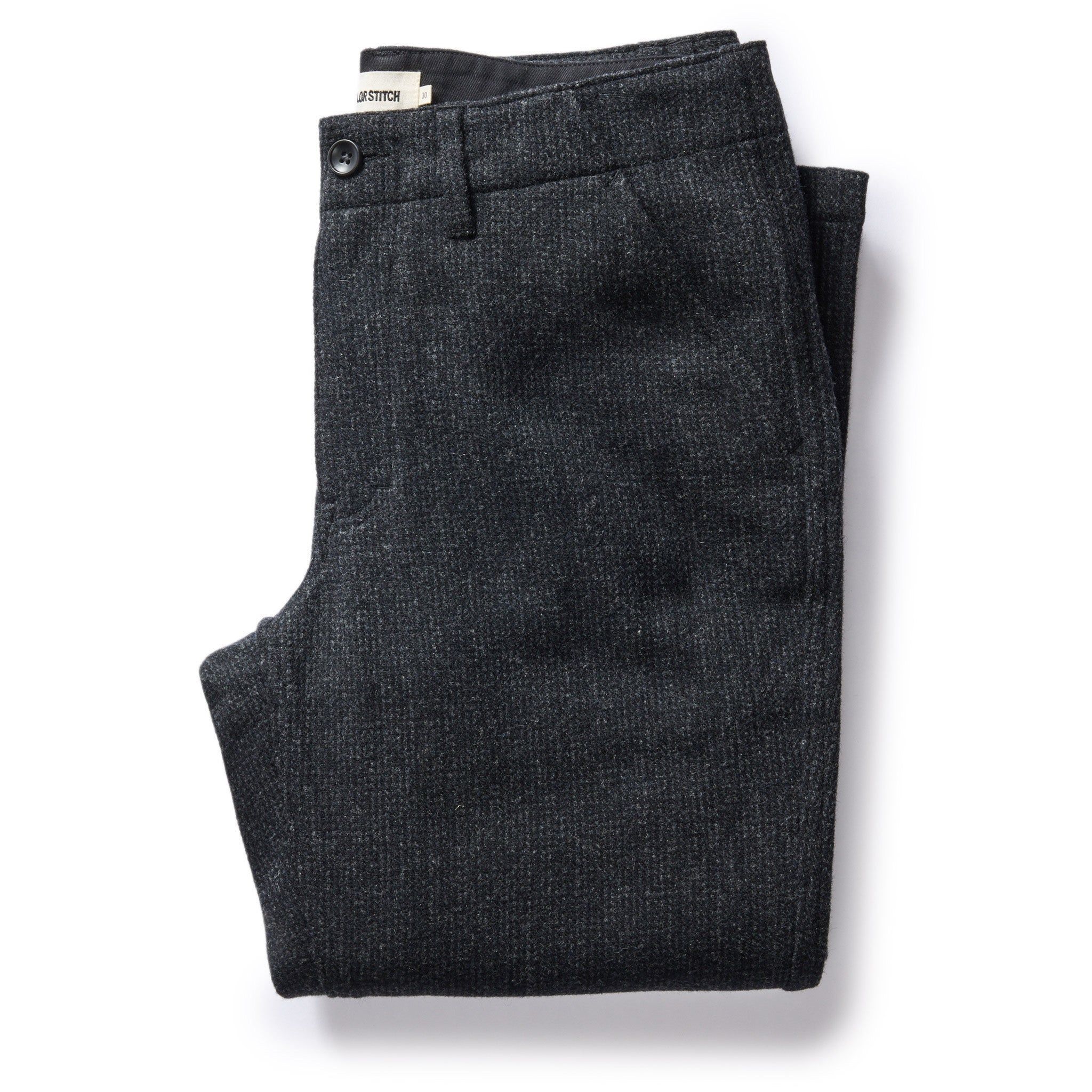 Ruevn Carnegie Pant in Charcoal Heather Wool