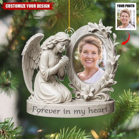 Personalisiertes Foto Acryl Ornament - Personalisiertes Trauergeschenk