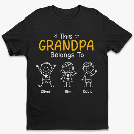 Personalisiertes Unisex T-Shirt, Premium T-Shirt, Hoodie - Personalisierte Geburtstagsgeschenke für Papa, Opa - Zum Opa befördert