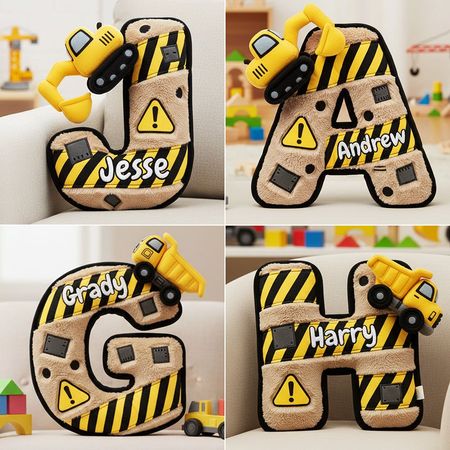 Konstruktion Alphabet kunden spezifisch geformte Kissen-personal isierte Geschenke für Kind