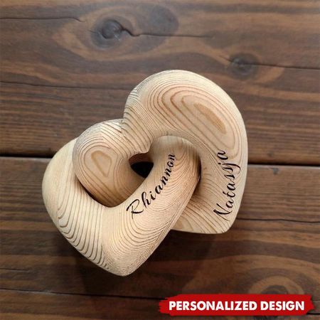 Personal isierte unendliche Liebe Holz schnitzerei-Valentinstag Geschenk, Jubiläums geschenk
