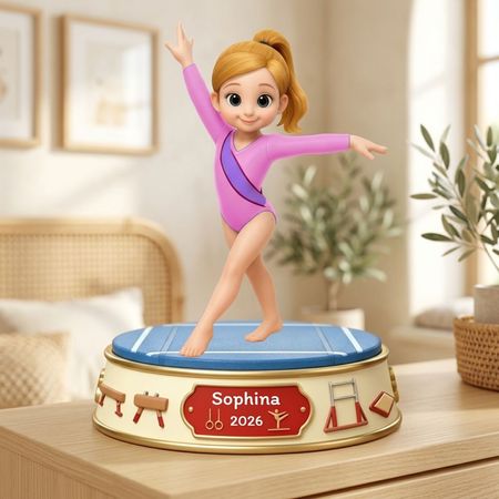 Turnmädchen – Personalisierte Acrylplatte – Ein Geschenk für Tochter und Enkelin