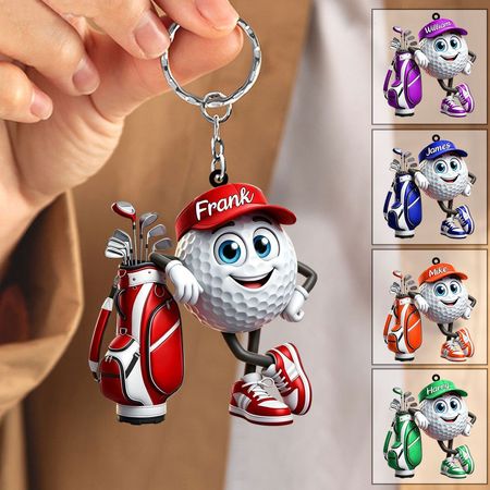 Golf-Spieler personal isiert Schlüssel bund für Golf-Liebhaber