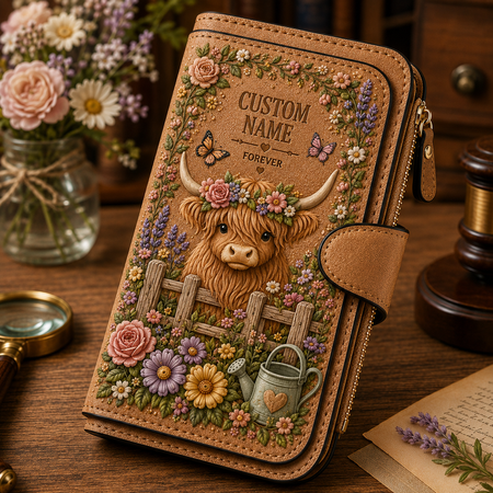 🌸Personal isierte Garten geprägte Brieftasche-perfektes Geschenk für sie🌿