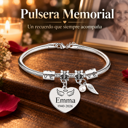 Immer in meinem Herzen, personal isierte Gedenk perlen flügel Armband