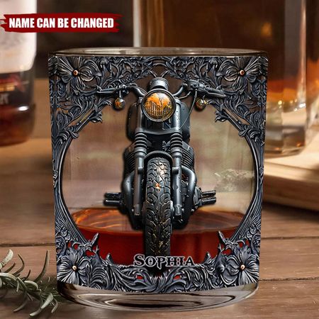 Biker Whisky-Personal isiertes Whisky glas
