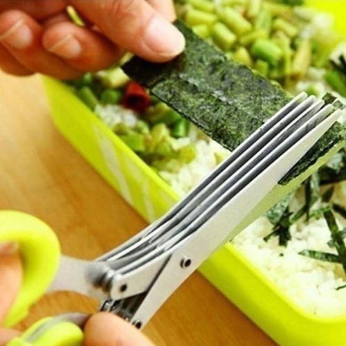5-blade kitchen salad scissors