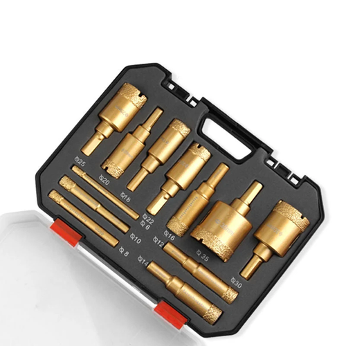 ⏳🔥LIMITED-TIME 50% OFF! ⏰12-Piece Dry Diamond Tile Hole Saw Kit