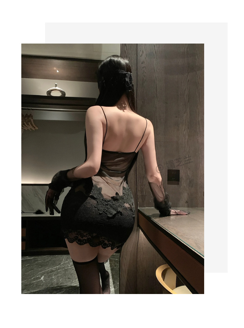 セクシーランジェリー レースベビードール｜透け感キャミソールナイトウェア｜大人可愛い睡眠ドレス