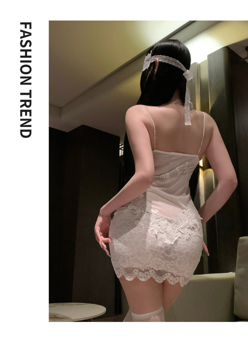 セクシーランジェリー レースベビードール｜透け感キャミソールナイトウェア｜大人可愛い睡眠ドレス