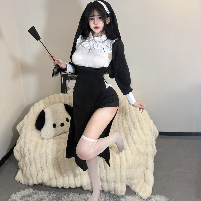ハロウィンコスプレ衣装｜大人女性用セクシー修道女＆メイド服｜二次元スタイル純欲コスチューム