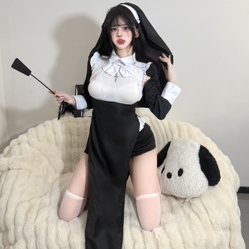 ハロウィンコスプレ衣装｜大人女性用セクシー修道女＆メイド服｜二次元スタイル純欲コスチューム