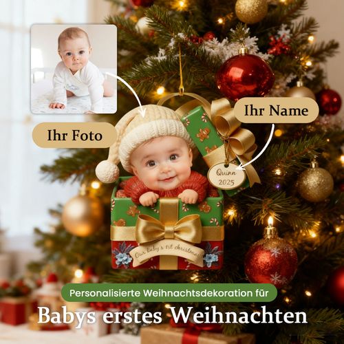 🎅✨ Personalisierte Weihnachtsdekoration für Babys erstes Weihnachten ✨🎁