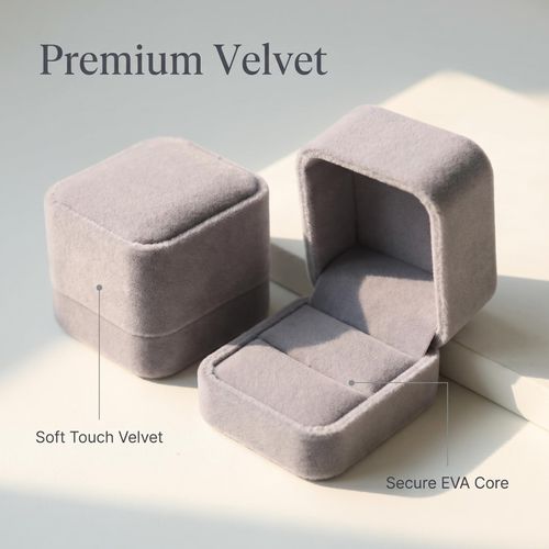 Velvet-lined jewelry box