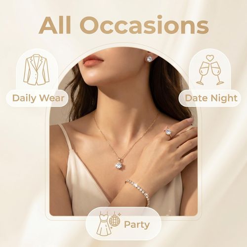 4PCS Jewelry Set