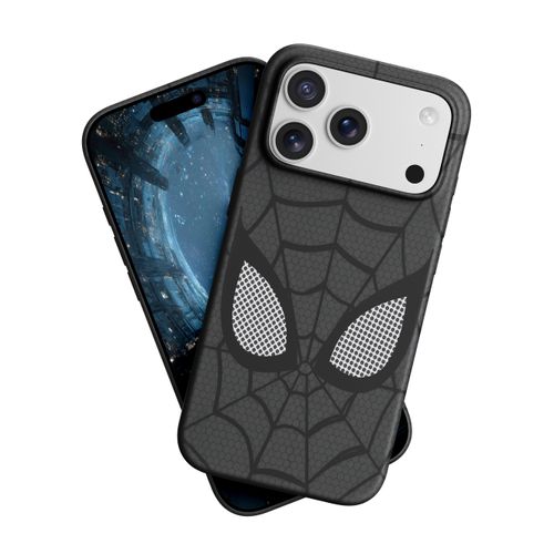 Spider Web Phone Case for iPhone 16 15 14 13 12 11 Pro Max and Samsung Galaxy S26 S25 S24 S23 S22 A Series, Glossy Shockproof Protective Cover, Anti-Drop Slim Case for Men Boys