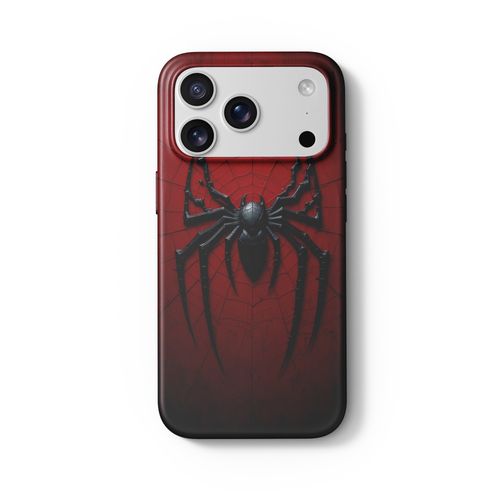 Spider Web Phone Case for iPhone 16 15 14 13 12 11 Pro Max and Samsung Galaxy S26 S25 S24 S23 S22 A Series, Glossy Shockproof Protective Cover, Anti-Drop Slim Case for Men Boys
