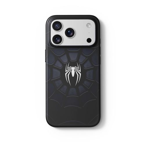 Spider Web Phone Case for iPhone 16 15 14 13 12 11 Pro Max and Samsung Galaxy S26 S25 S24 S23 S22 A Series, Glossy Shockproof Protective Cover, Anti-Drop Slim Case for Men Boys