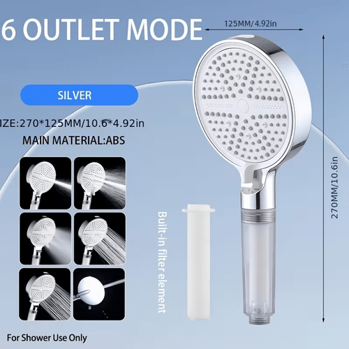 6-speed filterable shower