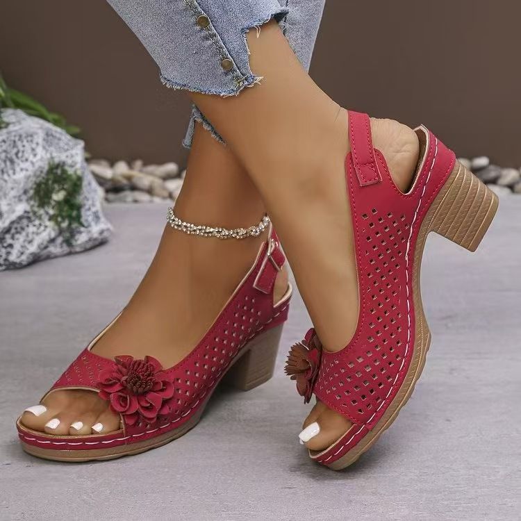 Best Seller-Last Day Sale 60% OFF Buckled Square Heel Sandals for Women