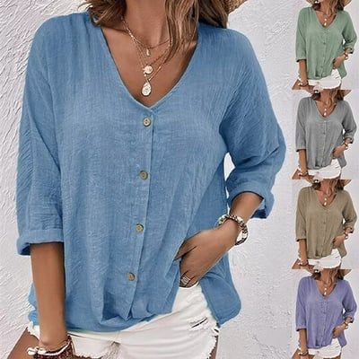 🔥Loose V-neck Pullover Women's Shirt