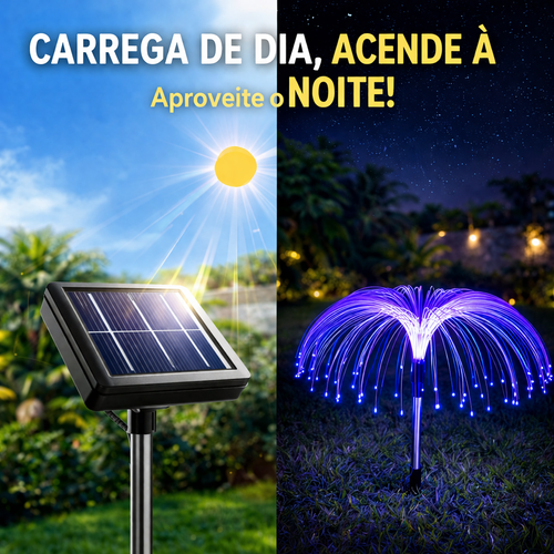Luz de Medusa Solar 7 Cores | Decoração de Jardim em Luanda, Luz Solar para Festas, 8-15h de Duração