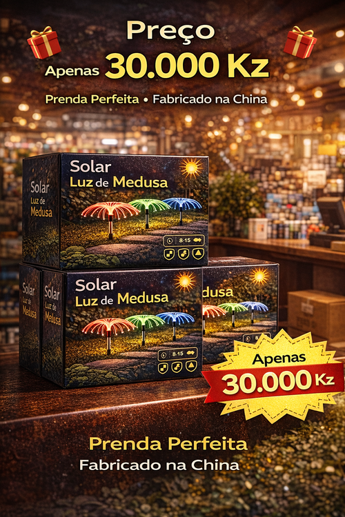 Luz de Medusa Solar 7 Cores | Decoração de Jardim em Luanda, Luz Solar para Festas, 8-15h de Duração