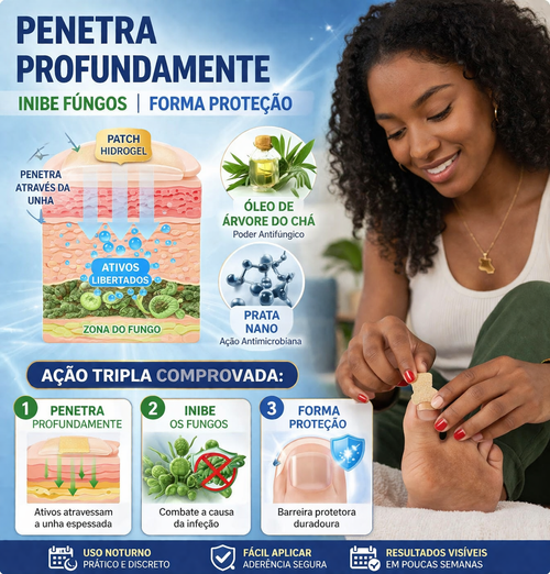 Patches para Unhas Fúngicas ELAIMEI | Tratamento Noturno de 8h | Entrega no Mesmo Dia em Luanda