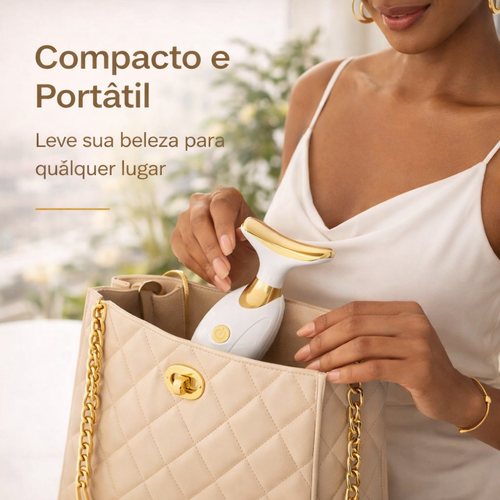 ✨ Massageador de Pescoço e Rosto Elétrico com Design de Golfinho - Aparelho de Beleza Portátil para Rejuvenescimento e Alívio de Dor Cervical ✨