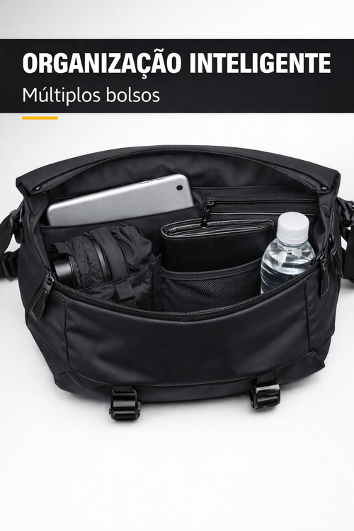 Bolsa Peito Multifuncional Impermeável para Homem - Entrega em Luanda