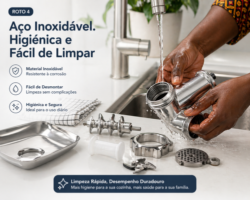 Moedor de Carne Elétrico em Luanda | Potente, Rápido e com Entrega na Hora