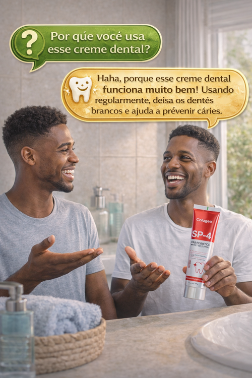 Colugea SP-4 Creme Dental com Probióticos | Clareamento, Proteção Gengival e Hálito Fresco